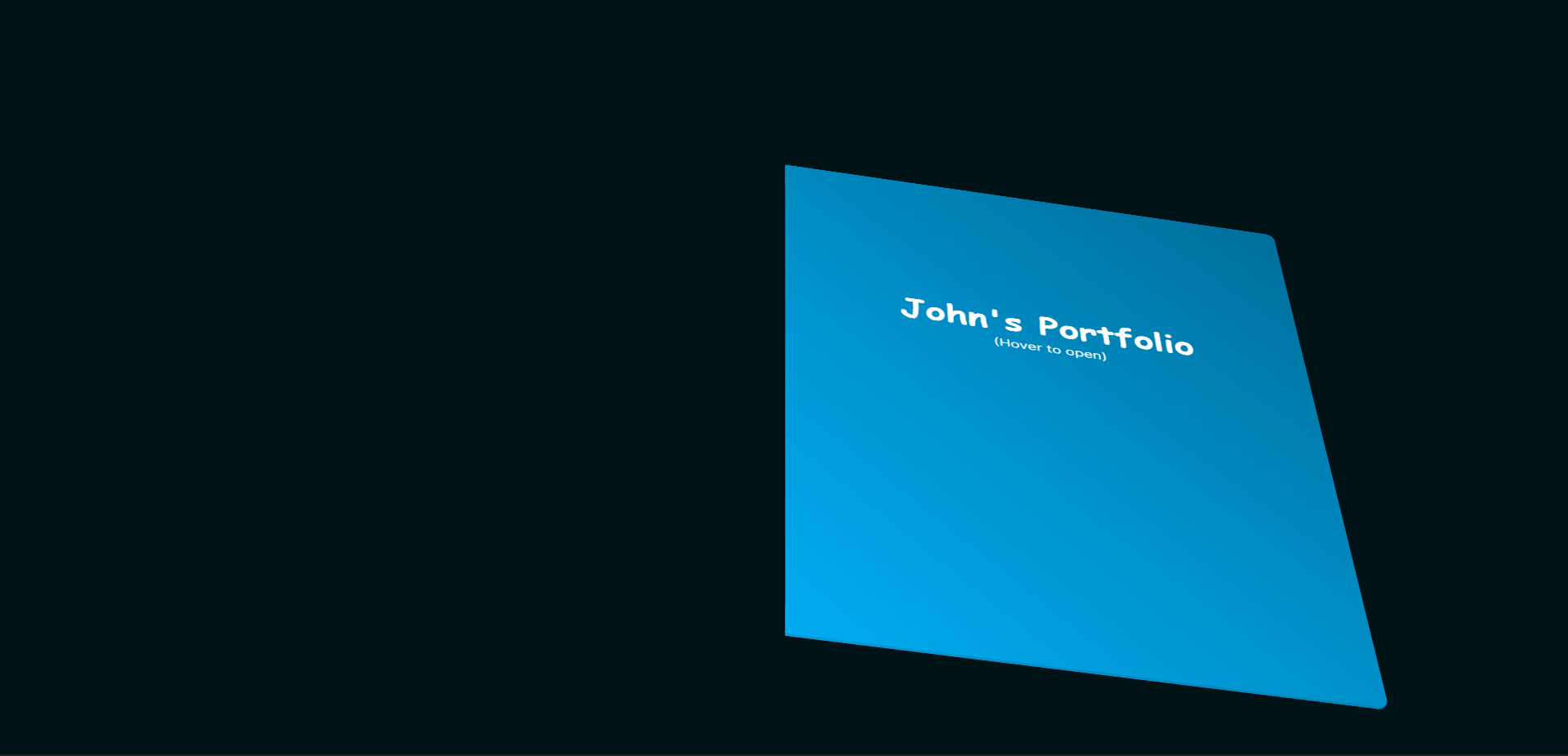3D Portfolio